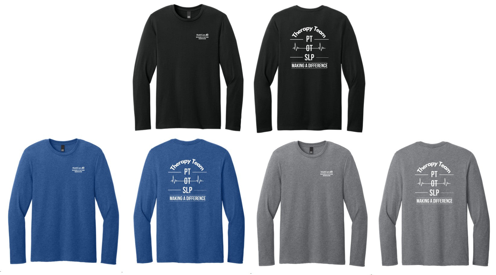 MULTICARE THERAPY District Perfect Tri Long Sleeve Tee DM132