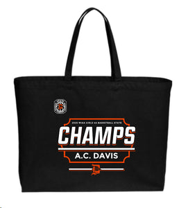 DAVIS STATE 2025 Cotton Canvas Jumbo Tote BG427