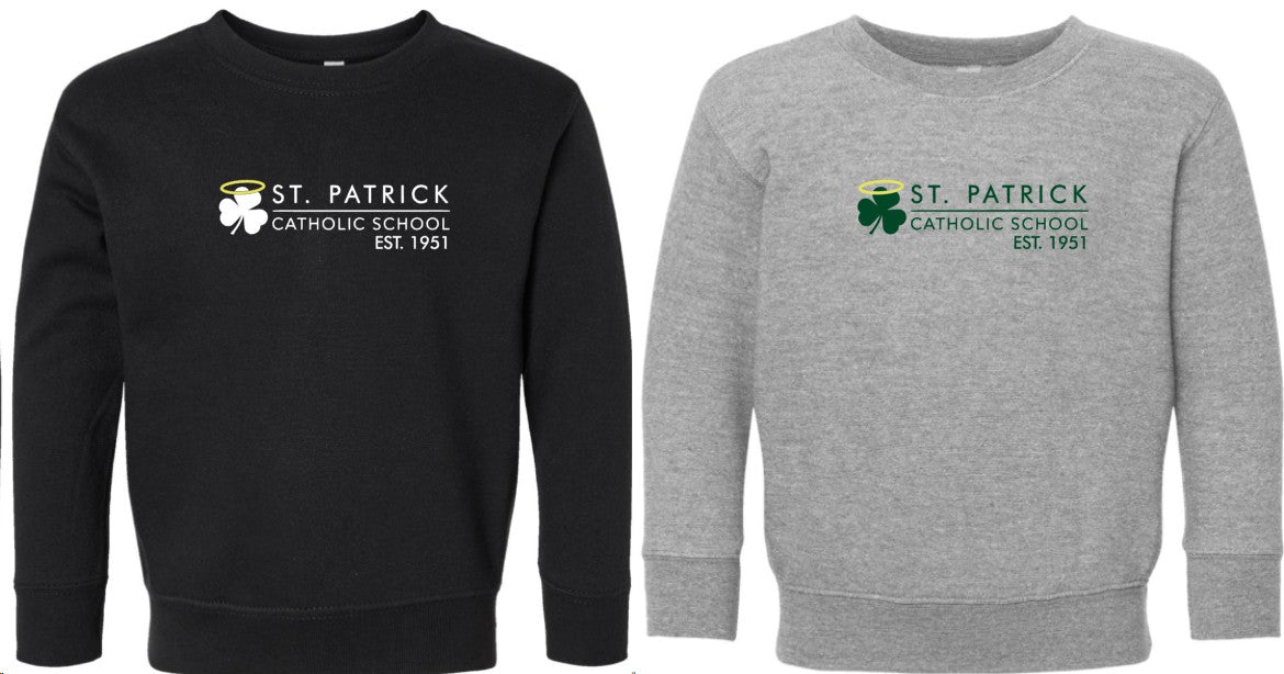Toddler St. Pats Crewneck Sweatshirt Rabbit Skins (H) 3317