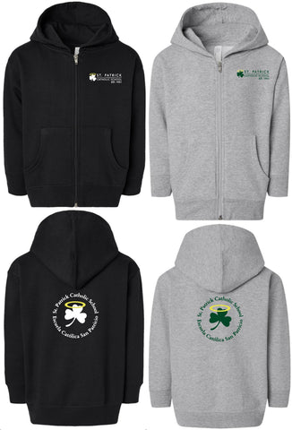 Toddler St. Pats Zip Hoodie (C+H)