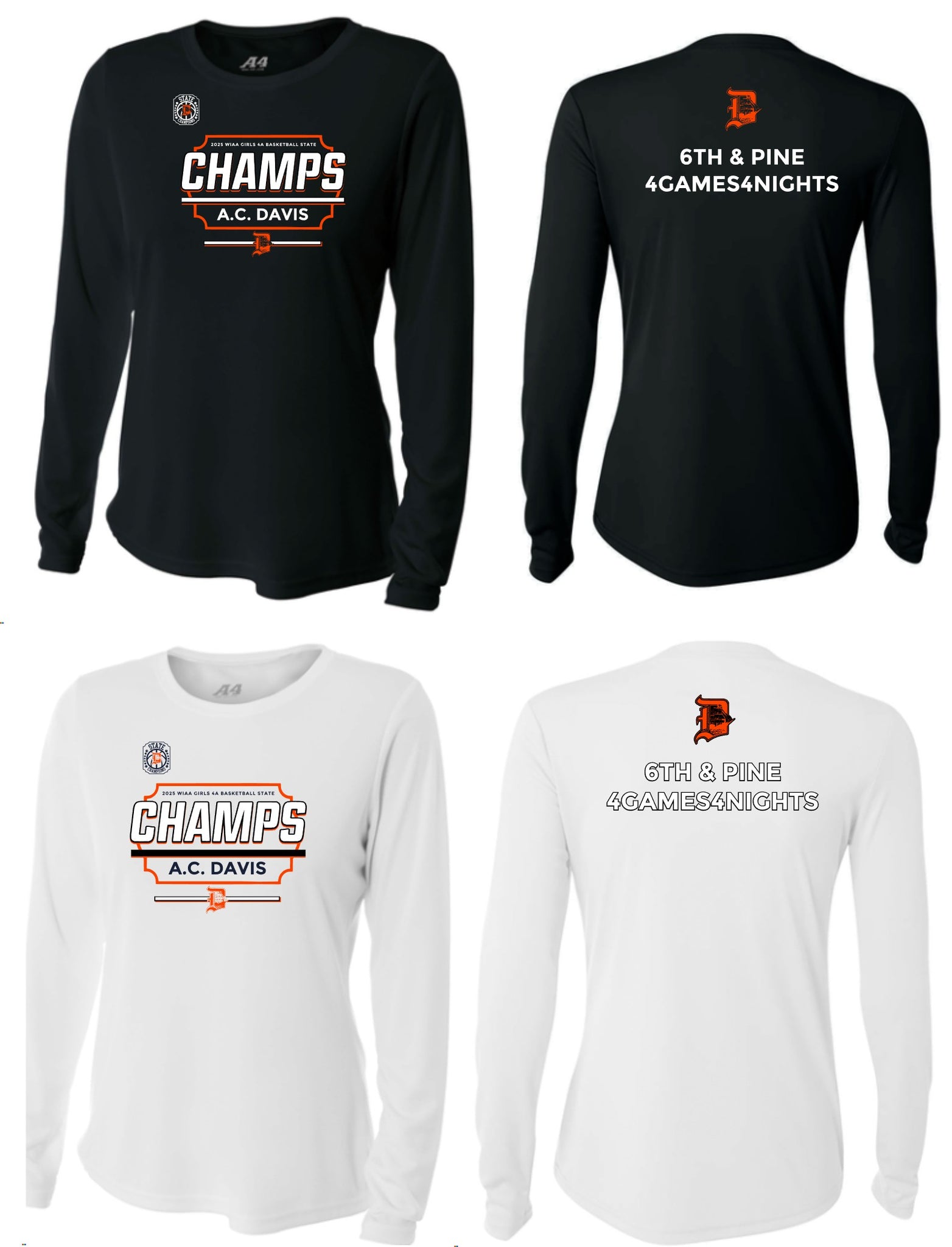 DAVIS STATE 2025 A4 Women’s Cooling Performance Long Sleeve Tee A4NW3002