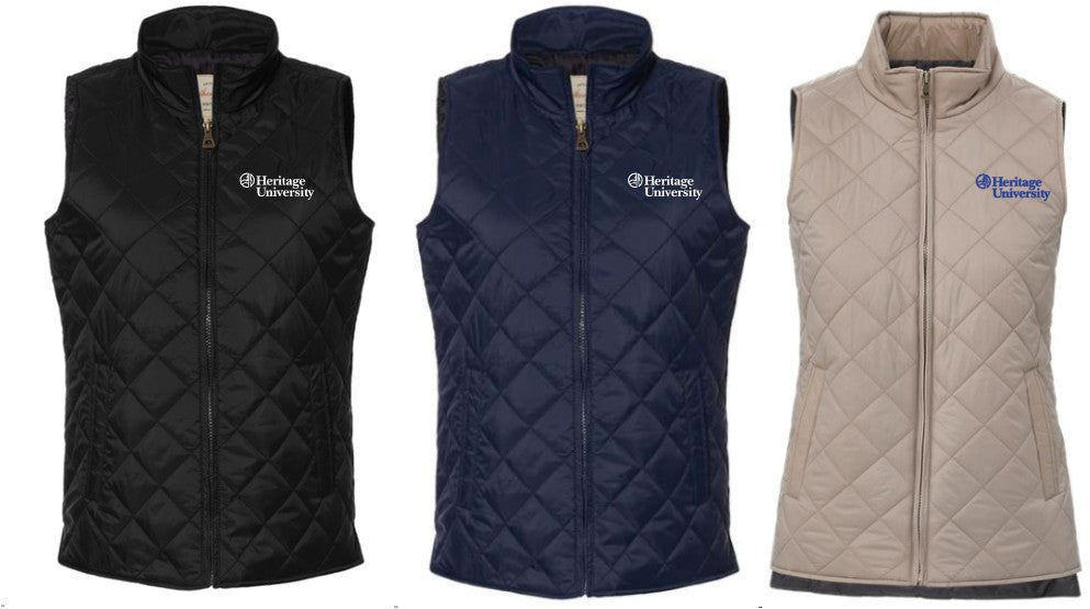 Heritage University - Weatherproof - Women's Vintage Diamond Quilted Vest - W207359