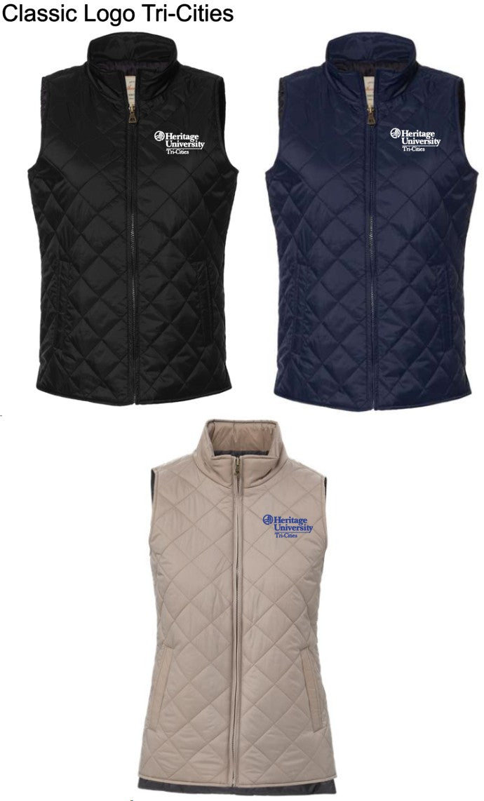 Heritage University | Tri-Cities - Weatherproof - Women's Vintage Diamond Quilted Vest - W207359
