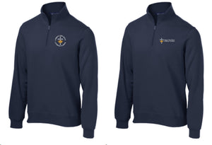 CHRIST THE KING EMBROIDERED Youth Core Fleece 1/4-Zip Pullover Sweatshirt PC78YQ