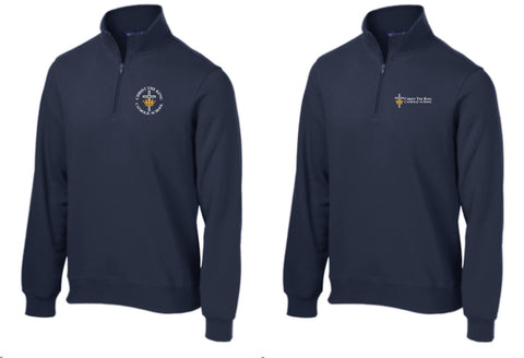 CHRIST THE KING EMBROIDERED Youth Core Fleece 1/4-Zip Pullover Sweatshirt PC78YQ
