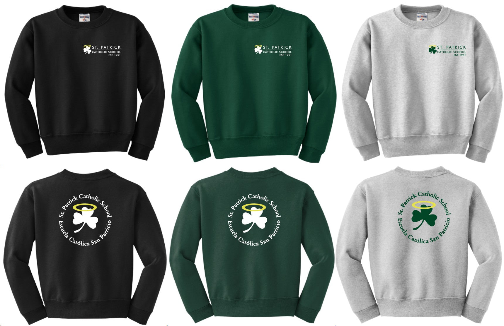 Youth St. Pats Crewneck Sweatshirt (C+H)