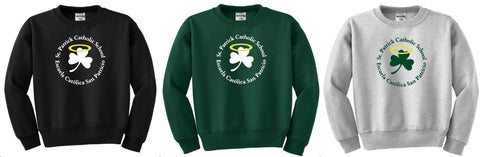 Youth St. Pats Crewneck Sweatshirt (C) Jerzees 562B
