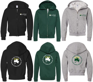 Youth St. Pats Zip Hoodie (C+H)