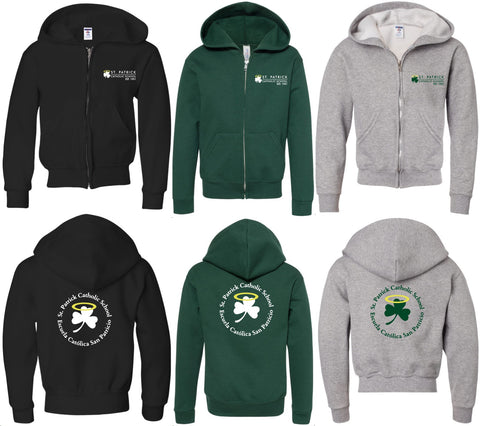 Youth St. Pats Zip Hoodie (C+H)