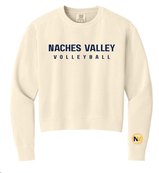 NVHS VOLLEYBALL 1566L Comfort Colors Women’s Mid-Length Crewneck Sweatshirt