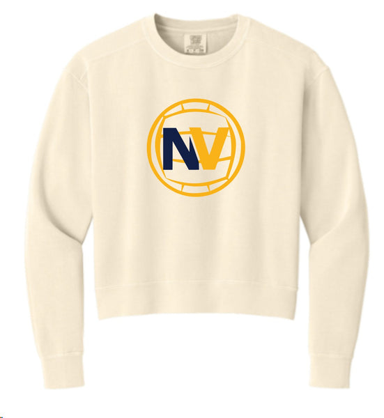 NVHS VOLLEYBALL 1566L Comfort Colors Women’s Mid-Length Crewneck Sweatshirt