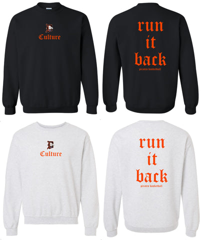 DAVIS GIRLS PC78 Core Fleece Crewneck Sweatshirt CULTURE