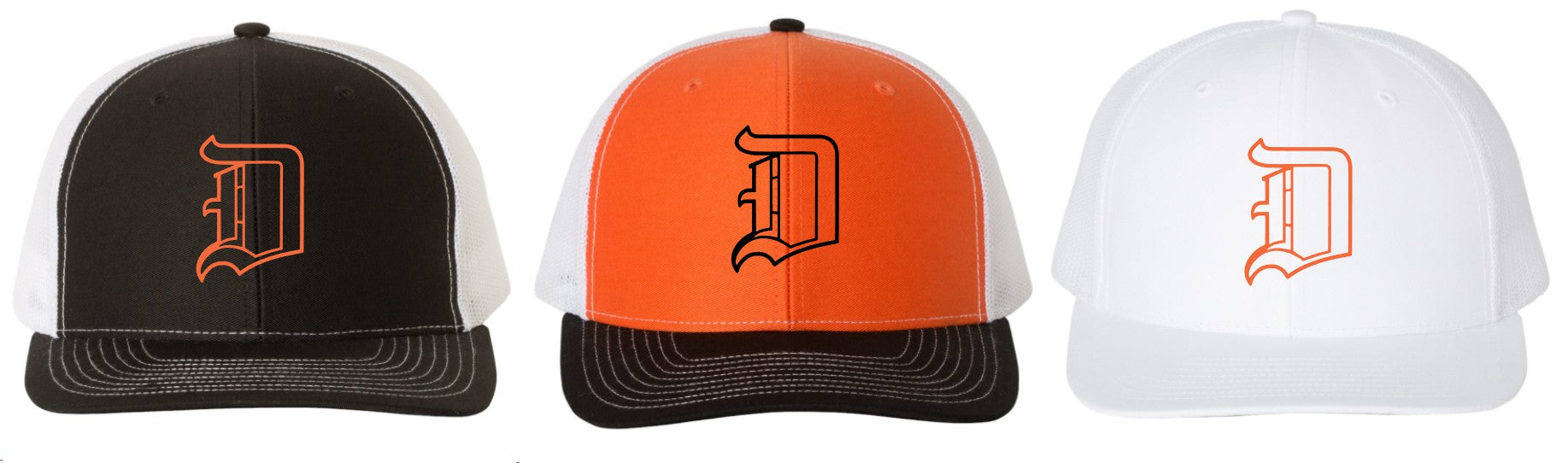 DAVIS VOLLEYBALL EMBROIDERED Richardson Snapback Trucker Cap - 112