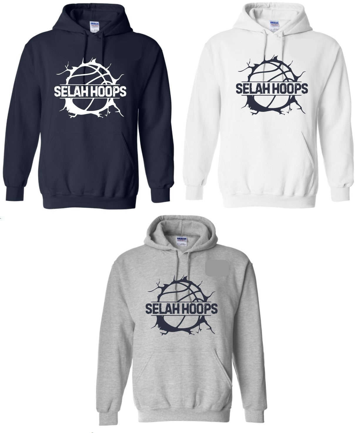 SELAH HOOPS Gildan Unisex Heavy Blend Hooded Sweatshirt - 18500