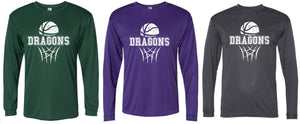 WV Dragons Distressed Performance Long Sleeve