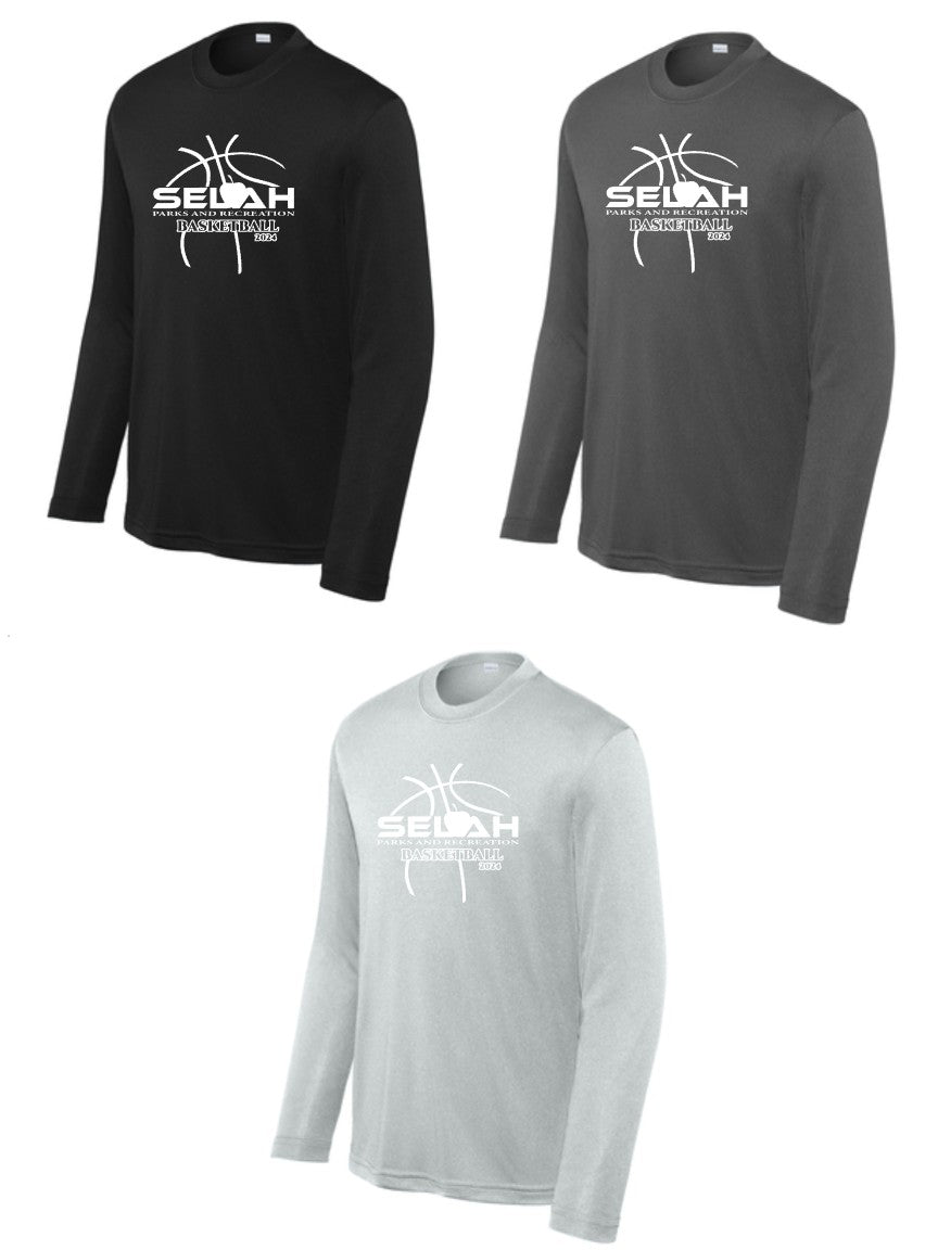 SELAH PARKS & REC BASKETBALL PERFORMANCE LONG SLEEVE