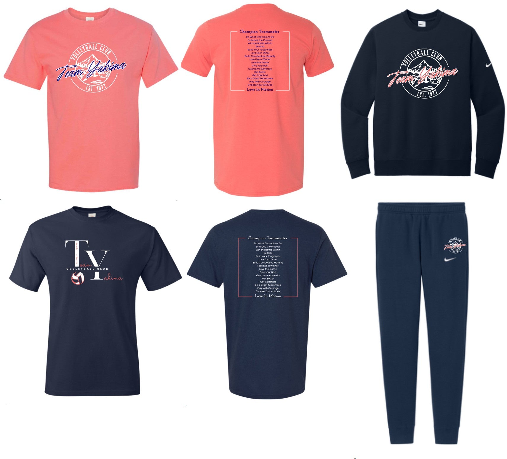 TEAM YAKIMA VOLLEYBALL ADULT PLAYER PACK