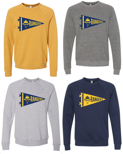 NVPTSA BELLA CANVAS Raglan Crewneck Sweatshirt 3901 Logos 5-8
