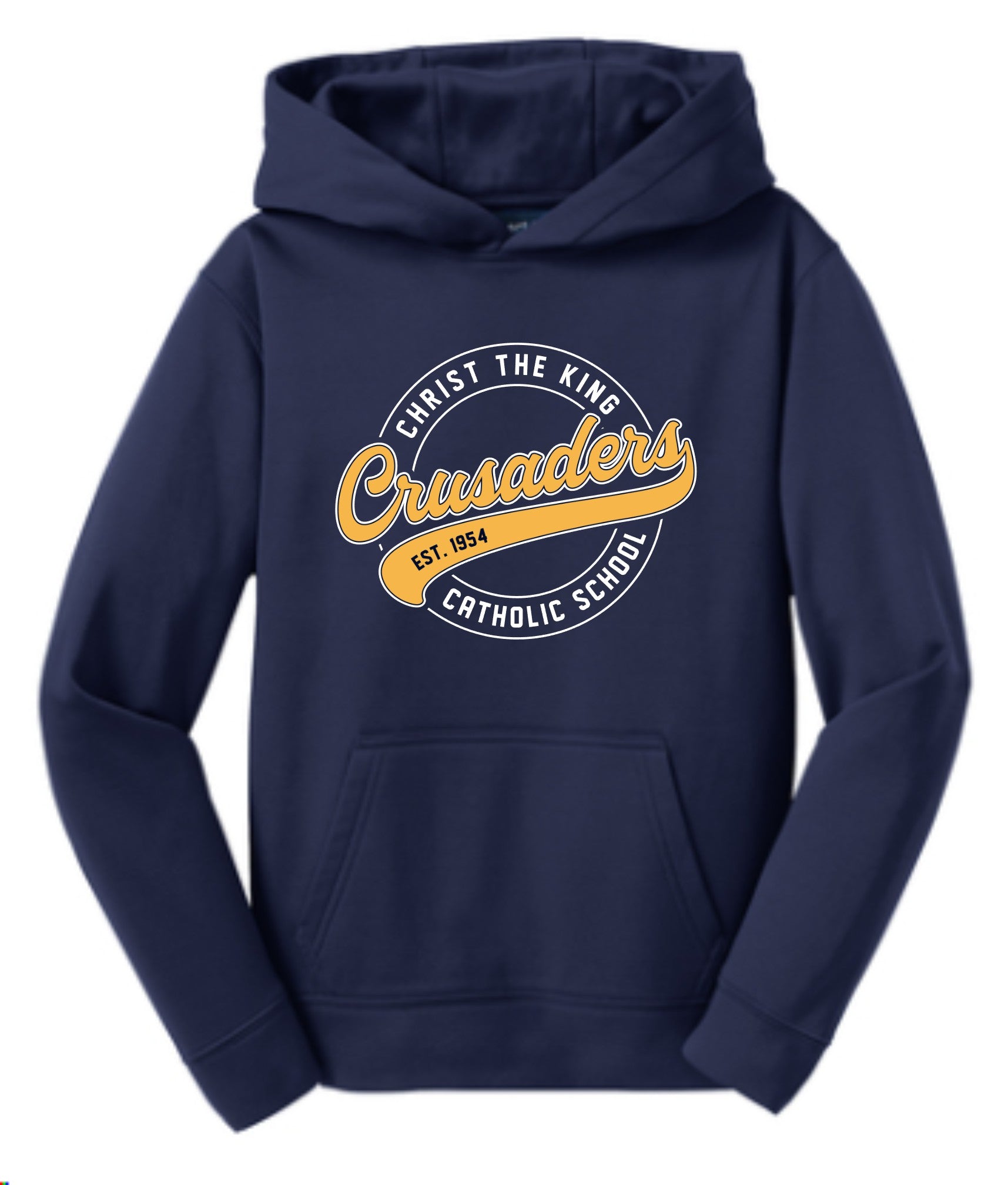 CHRIST THE KING Sport-Wick® Performance Hooded Pullover YST244