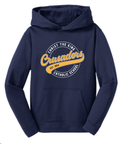 CHRIST THE KING Sport-Wick® Performance Hooded Pullover YST244