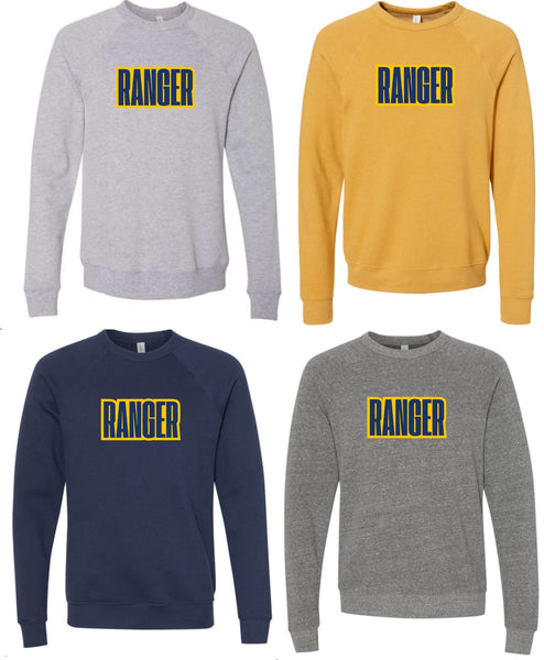 NVPTSA BELLA CANVAS Raglan Crewneck Sweatshirt 3901 Logos 1-4