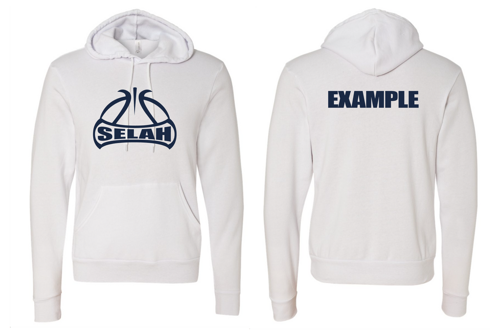 Adult Selah Basketball Hoodie White