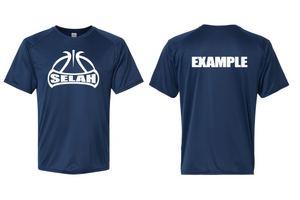 Adult Selah Basketball Performance Short Sleeve - Navy