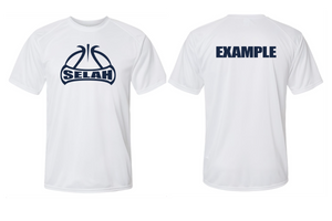 Adult Selah Basketball Performance Short Sleeve - White