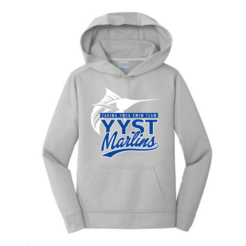 YYST Port & Company®Youth Performance Fleece Pullover Hooded Sweatshirt. PC590YH