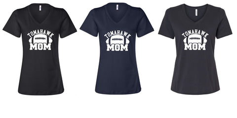 TOMAHAWK MOM WOMEN'S V-NECK