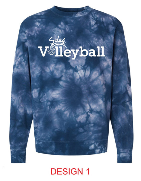 Selah Volleyball Tie Dye Crewneck Sweatshirt