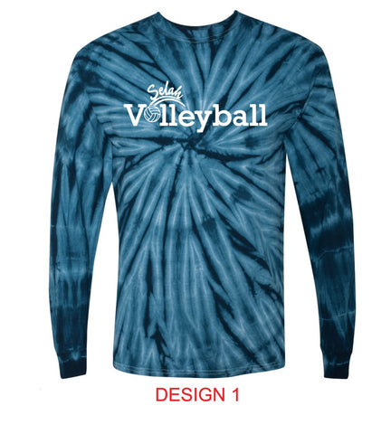Selah Volleyball Tie Dye Long Sleeve